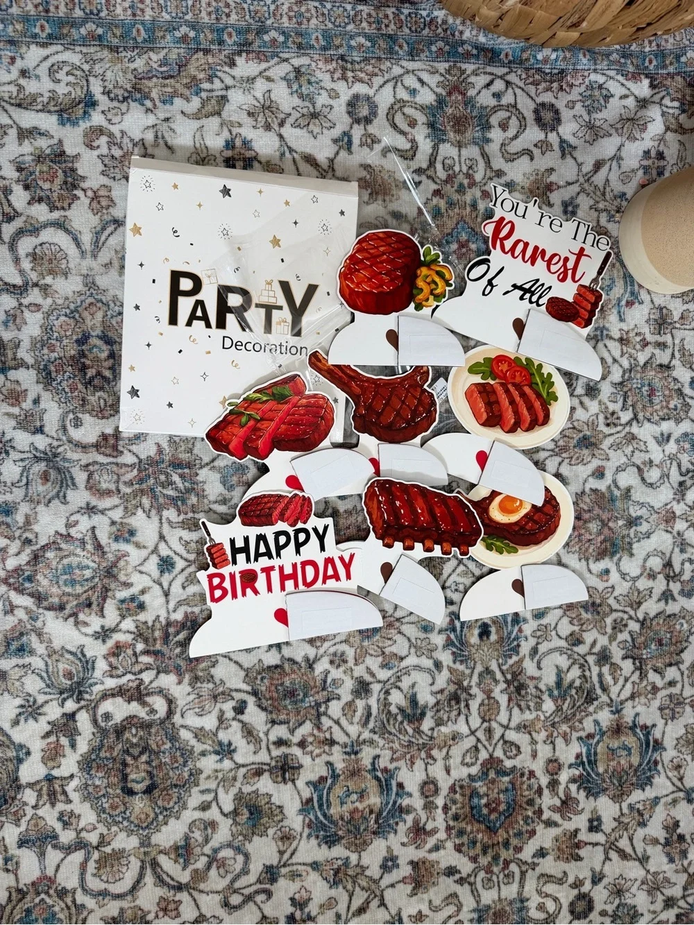 New BBQ Birthday Party Decorations BBQ honeycomb party decorations 8 Piece